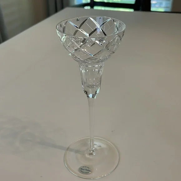 Two Regent Collection Candlestick Holders Full Lead Crystal Vintage Handmade - Picture 16 of 17